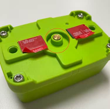 Location of the temperature probe in the NEON temperature sensor