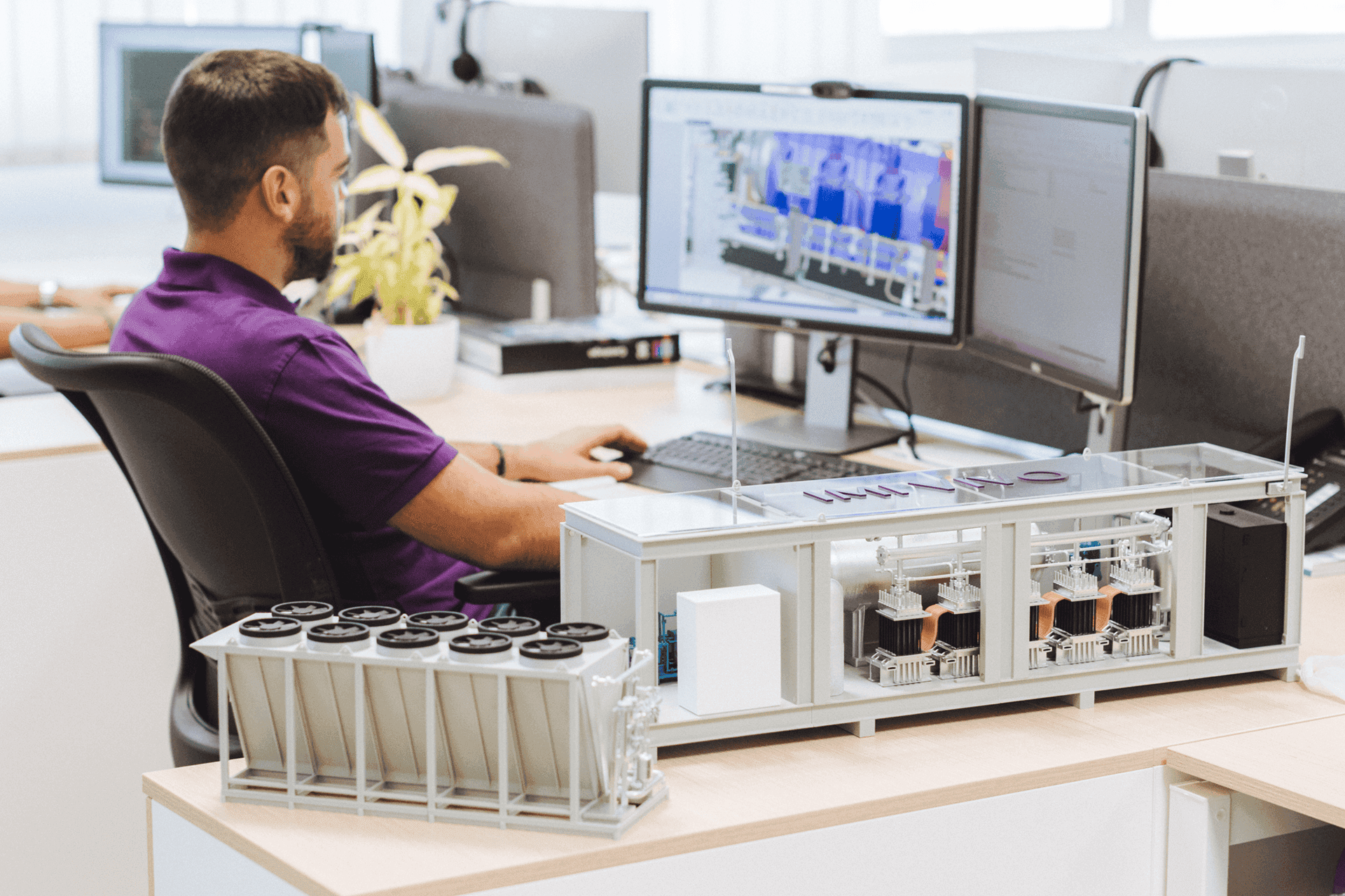 IMI Engineer Designing Electrolyser Systems
