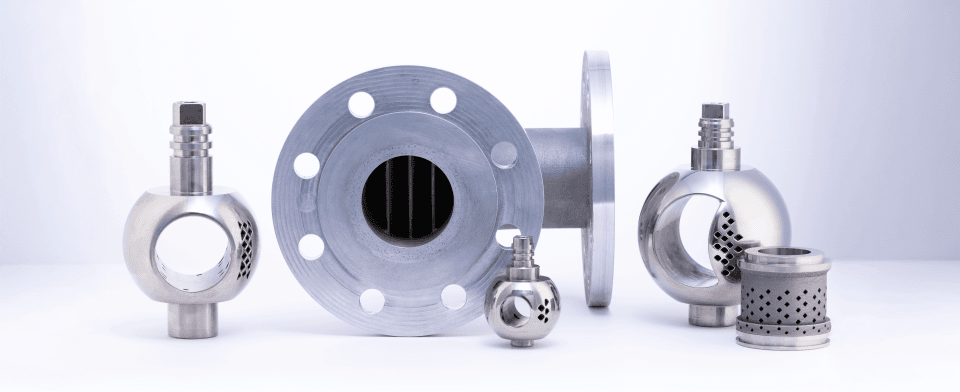 IMI ACV valve body and trim components displayed together