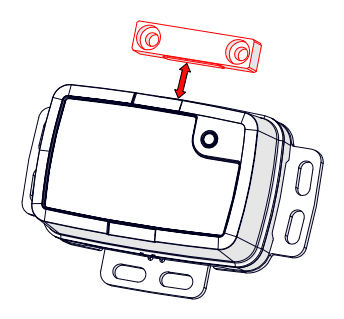 Schematics of the sensor magnet's position