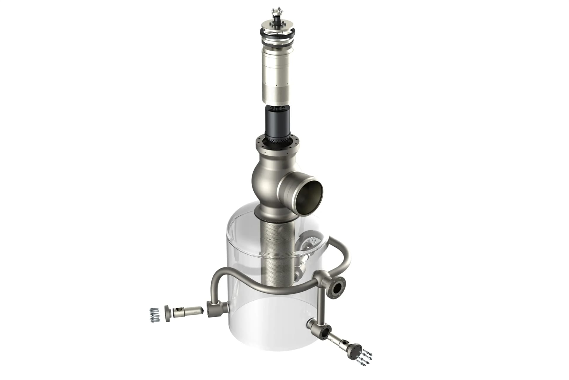 VLB3 conditioning valve with uniform body thickness, smooth transitions, and outlet flow separation.