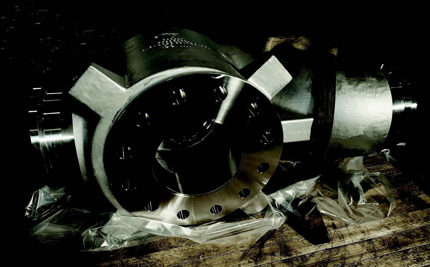IMI CCI 100D DRAG® Control Valve body casting with flanged ends.