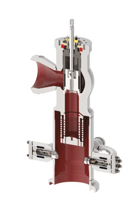 Standard VLB Steam Conditioning Valve with exposed internal components for steam flow and control.