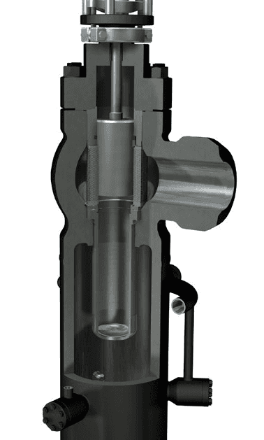 IMI CCI 100DHP DRAG® Control Valve in cross-section, showing internal flow control components.
